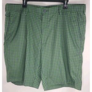 PGA Tour Pro Series Golf Shorts Men's Size 42 | Green Plaid Performance Comfort